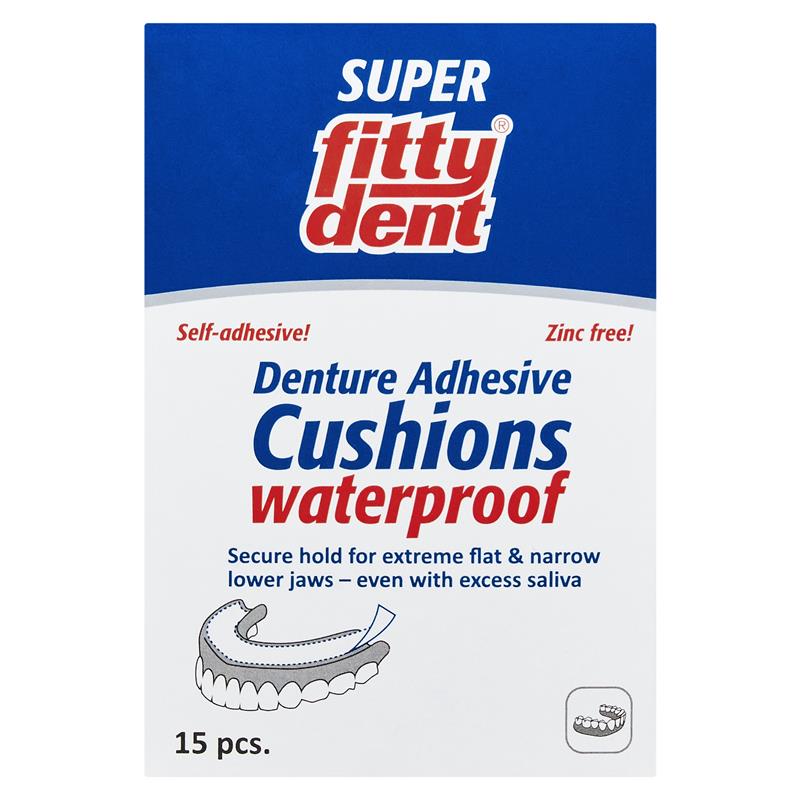 Fittydent Lower Denture Adhesive Cushions 15 Pack