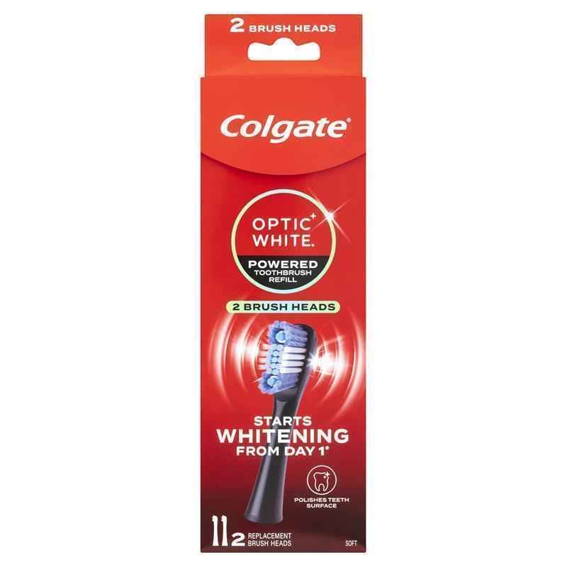 Colgate Optic White Power Toothbrush Refill Soft 2 Pack