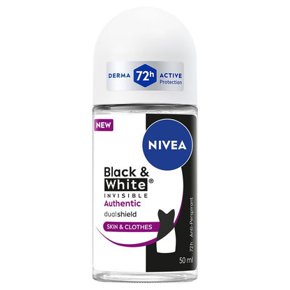 NIVEA Women Deodorant Roll On Black & White Authentic 50ml