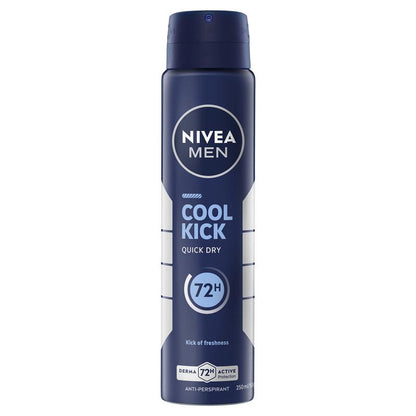 NIVEA MEN Cool Kick Aerosol Deodorant 72H Protection 250ml
