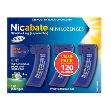 Nicabate Minis 4mg 120 Lozenges Exclusive Size
