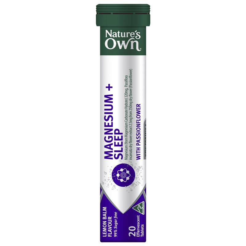 Nature's Own Magnesium + Sleep Effervescent 20 Tablets