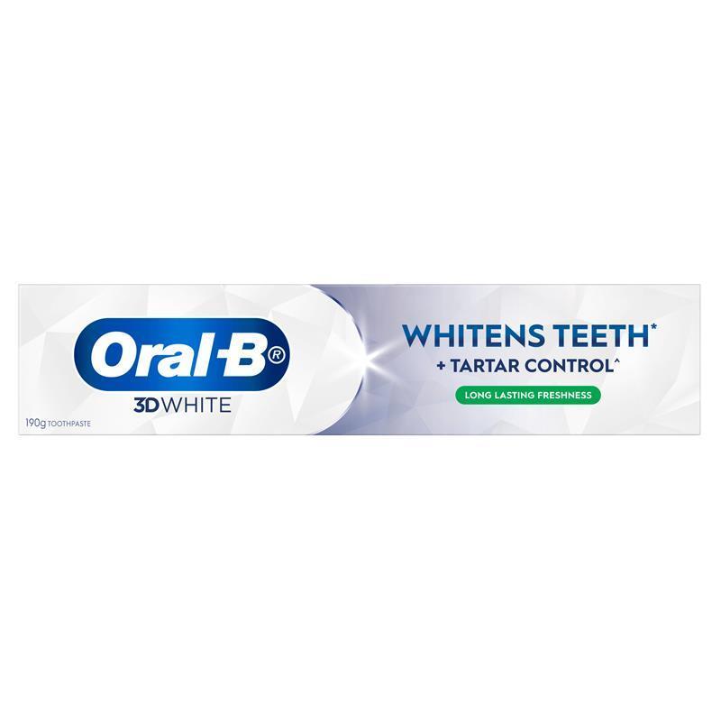 Oral B Toothpaste 3D White Long Lasting Freshness 190g - GimmeNow