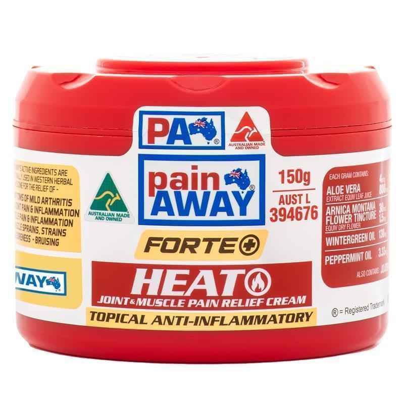 Pain Away Forte + Heat Joint & Muscle Pain Relief Cream 150g