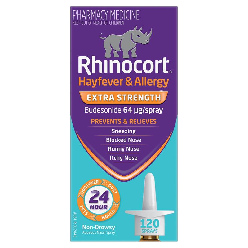 Rhinocort Extra Strength Hayfever & Allergy Nasal Spray 120 Sprays