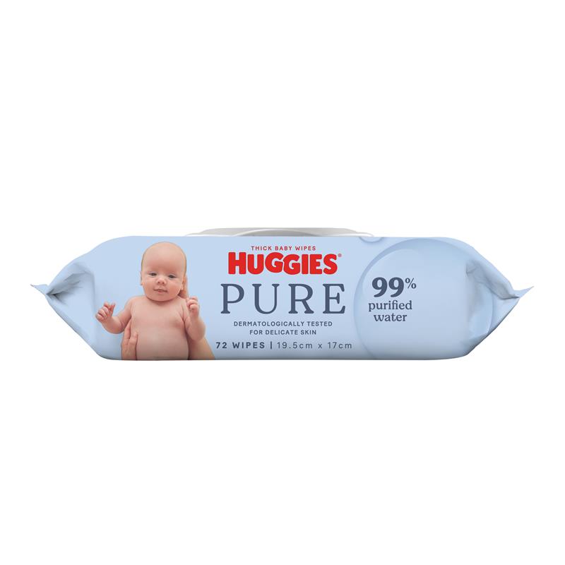 Huggies 99% Water Refill Wipes 72 Pack