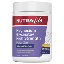 Nutra-Life Mag Glycinate High Strength Citrus Powder 360g Exclusive Size