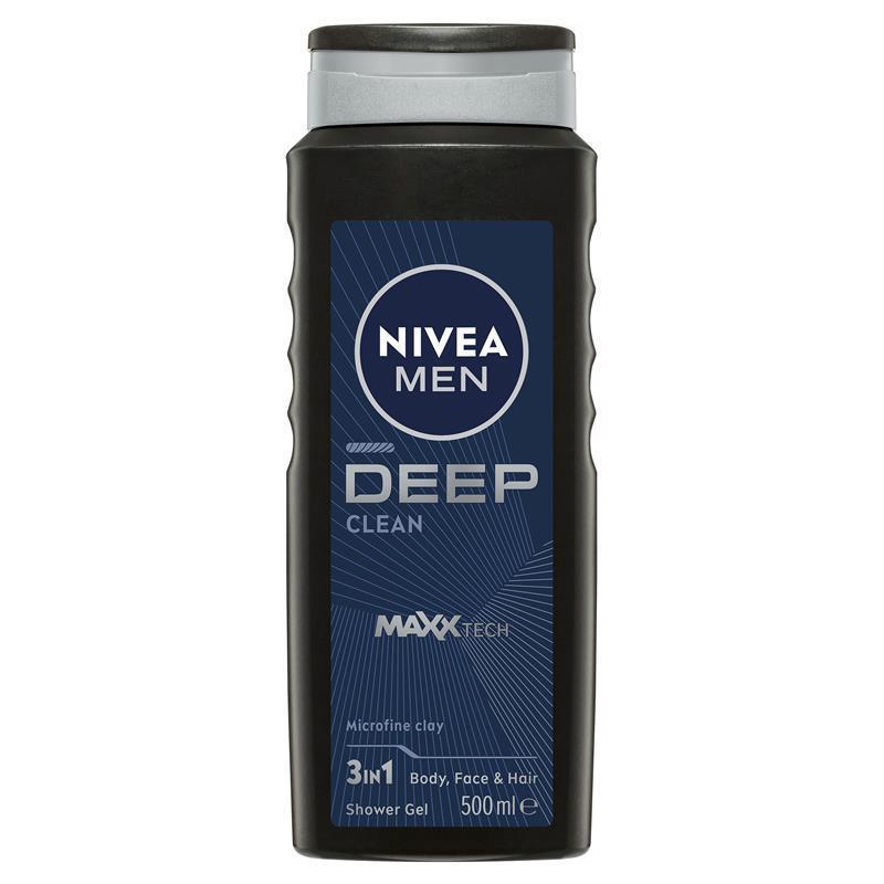 NIVEA for Men Deep Shower Gel 500ml
