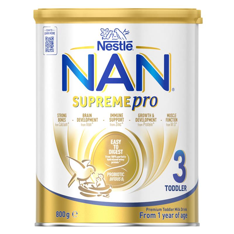 Nestle NAN SupremePro 3 Premium Toddler Milk Drink Powder From 1 Year 800g
