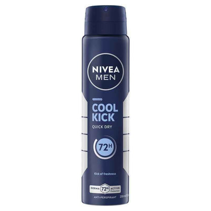 NIVEA MEN Cool Kick Aerosol Deodorant 72H Protection 250ml