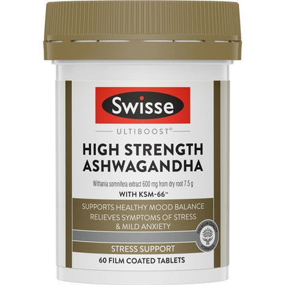 Swisse Ultiboost High Strength Ashwagandha 60 Tablets