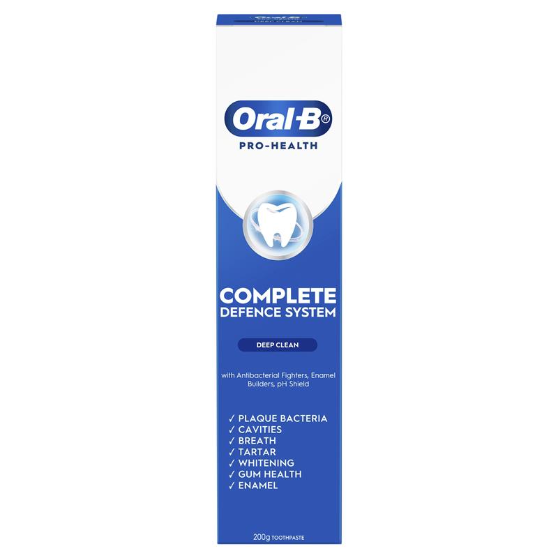 Oral B Toothpaste Pro Health Complete Defence System Deep Clean 200g