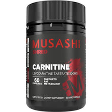 Musashi Carnitine 500mg 60 Capsules