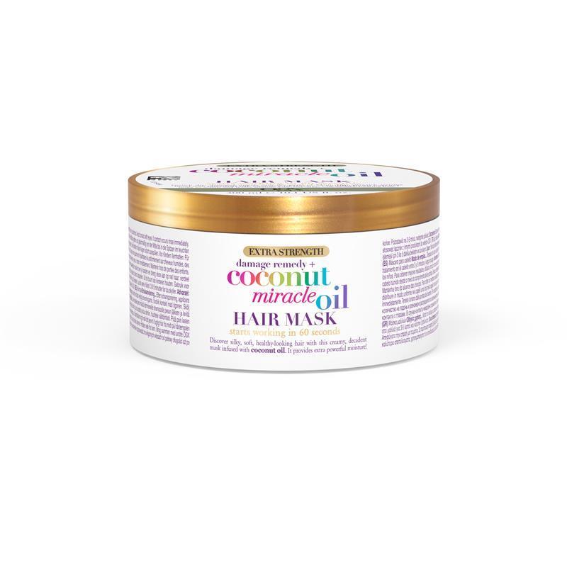OGX Extra Strength Hydrate & Repair Coconut Miracle Oil Hair Mask For Damaged & Dry Hair 300mL - GimmeNow
