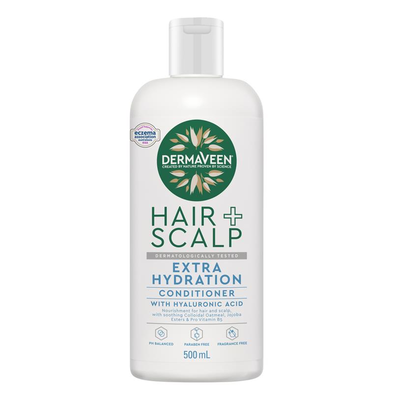 DermaVeen Hair + Scalp Extra Hydration Conditioner 500ml