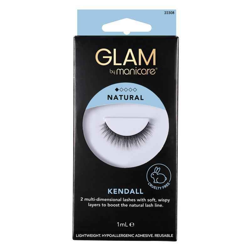 Glam By Manicare Kendall Lashes Natural