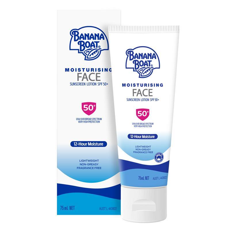 Banana Boat Moisturising Face 75ml