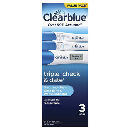 Clearblue Pregnancy 1 Digital Test & 2 Visual Tests 3 Tests