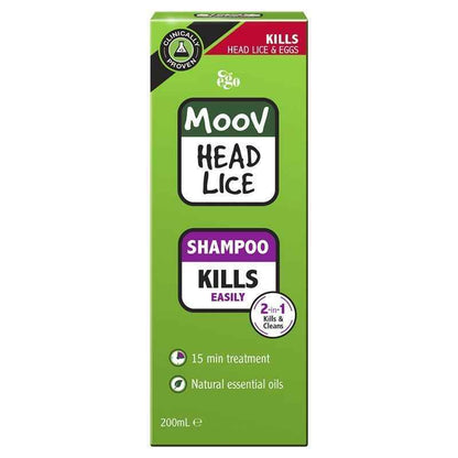 Moov Head Lice Shampoo 200Ml - Lice/Nits