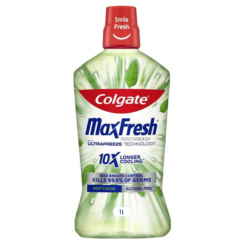 Colgate Mouthwash Max Fresh Mint Fusion 1L
