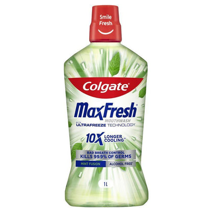 Colgate Mouthwash Max Fresh Mint Fusion 1L