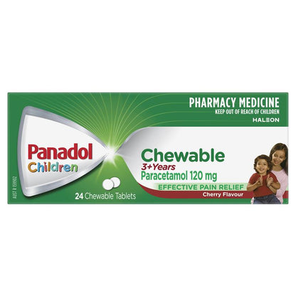Panadol Children Chewable Tablets 3 Years+ 24 Tablets