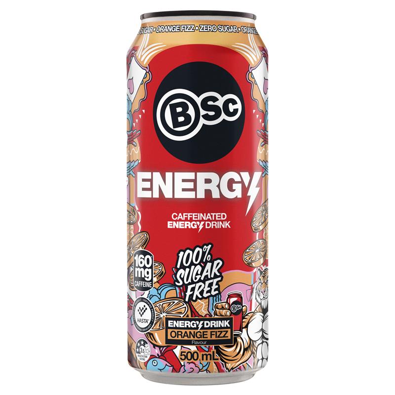 BSc Energy Drink Orange Fizz 500ml
