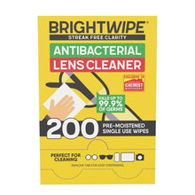 BrightWipe Lens Cleaning Wipes 200 Pack Exclusive Size - GimmeNow