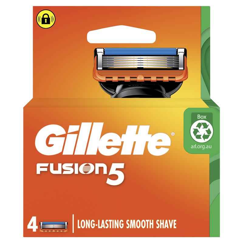 Gillette Fusion Manual Razor Blades 4 Pack