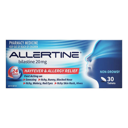 Allertine 20mg 30 Tablets - Bilastine