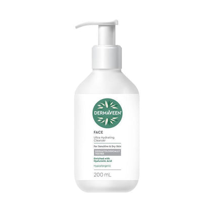 DermaVeen Face Ultra Hydrating Cleanser 200ml