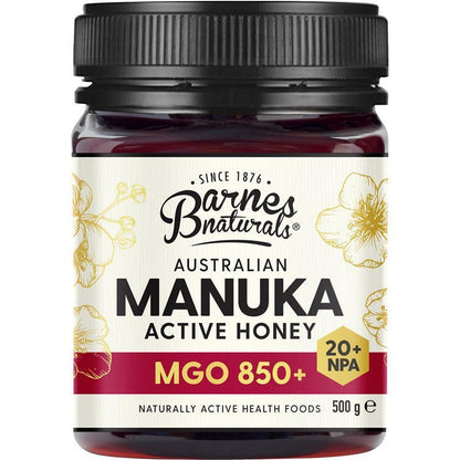 Barnes Naturals Australian Manuka Honey MGO 850+ 500g