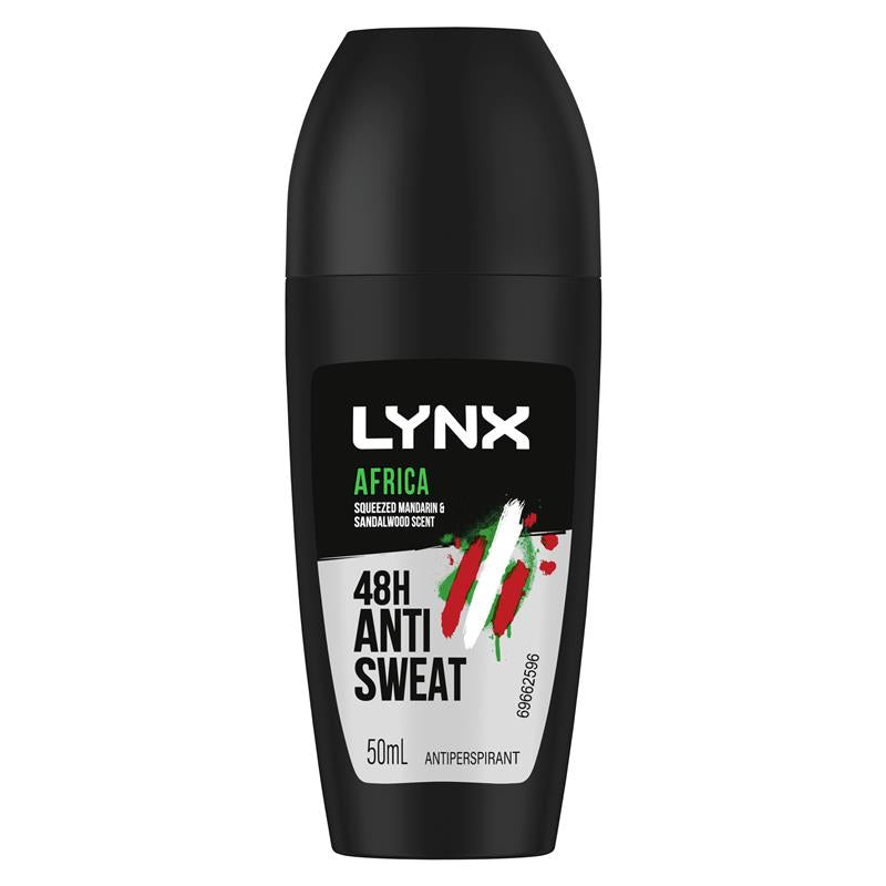 Lynx Deodorant Antiperspirant Roll On Africa 50ml