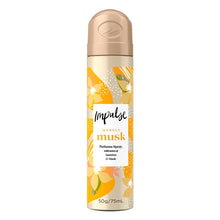 Impulse Women Body Spray Aerosol Deodorant Merely Musk 75ml