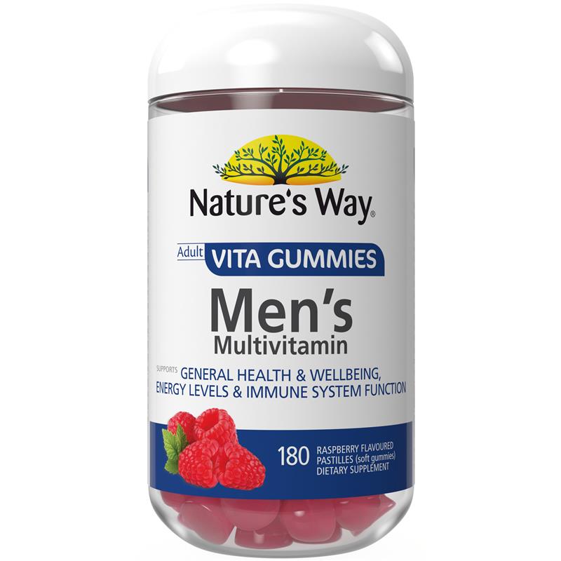 Nature's Way Adult Vita Gummies Men's Multivitamin 180 Gummies Exclusive Size