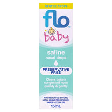 FLO Baby Saline Nasal Drops 15ml