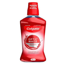 Colgate Optic White Teeth Whitening Mouthwash with Optic Brightener, Alcohol Free 500mL
