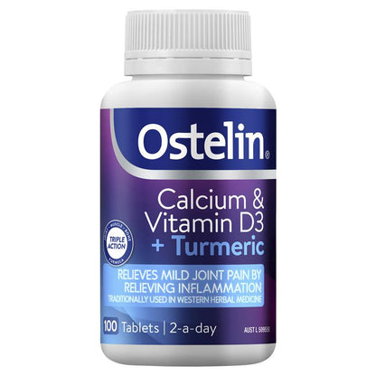 Ostelin Calcium & Vitamin D3 + Turmeric 100 Tablets