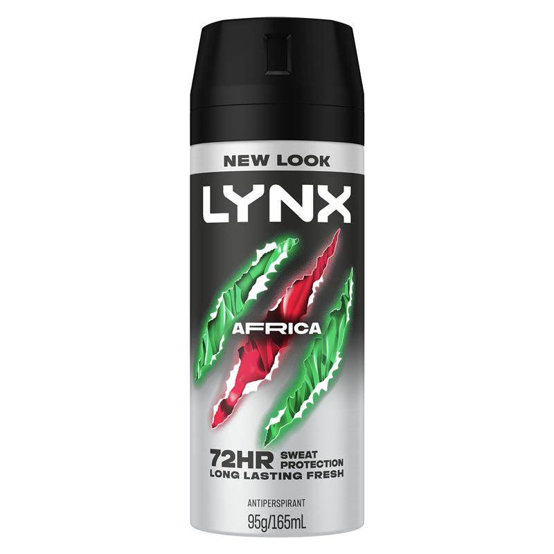 Lynx Deodorant Antiperspirant Africa 165ml