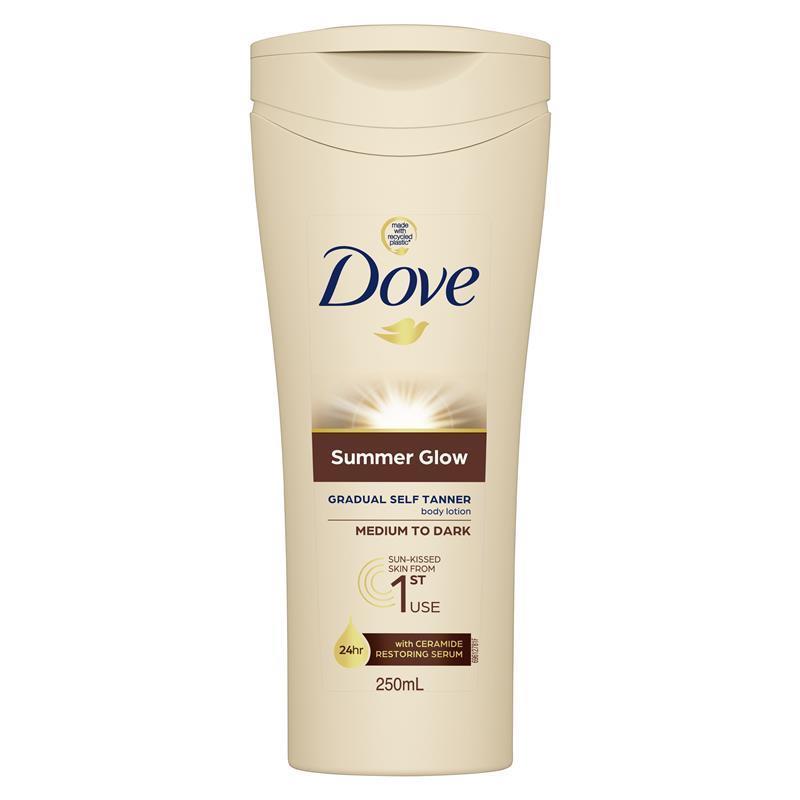 Dove Summerglow Body Lotion Medium To Dark Skin 250ml - GimmeNow