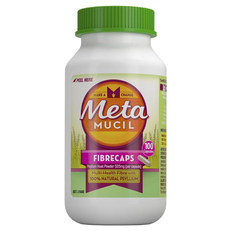 Metamucil Fibre Supplement Capsules 100
