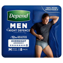 Depend Men Real Fit Underwear Night Defence Size M 8 Pack