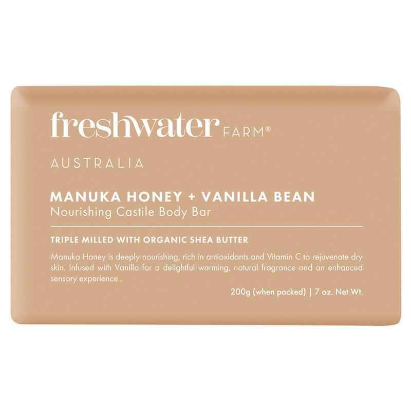 Freshwater Farm Manuka Honey & Vanilla Bean Body Bar 200g