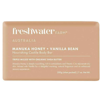 Freshwater Farm Manuka Honey & Vanilla Bean Body Bar 200g