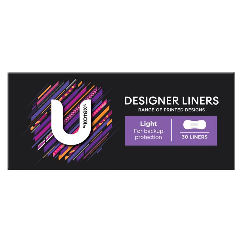 U by Kotex Designer Series Liners Protect 30 Pack