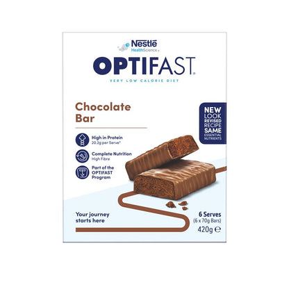 Optifast VLCD Bars Chocolate 6 X 70g