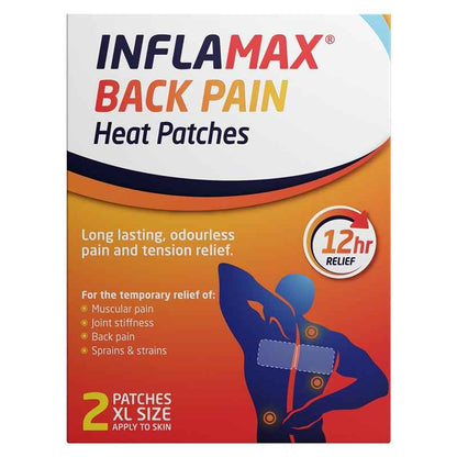 Inflamax Back Pain Heat Patches XL 2 Patches