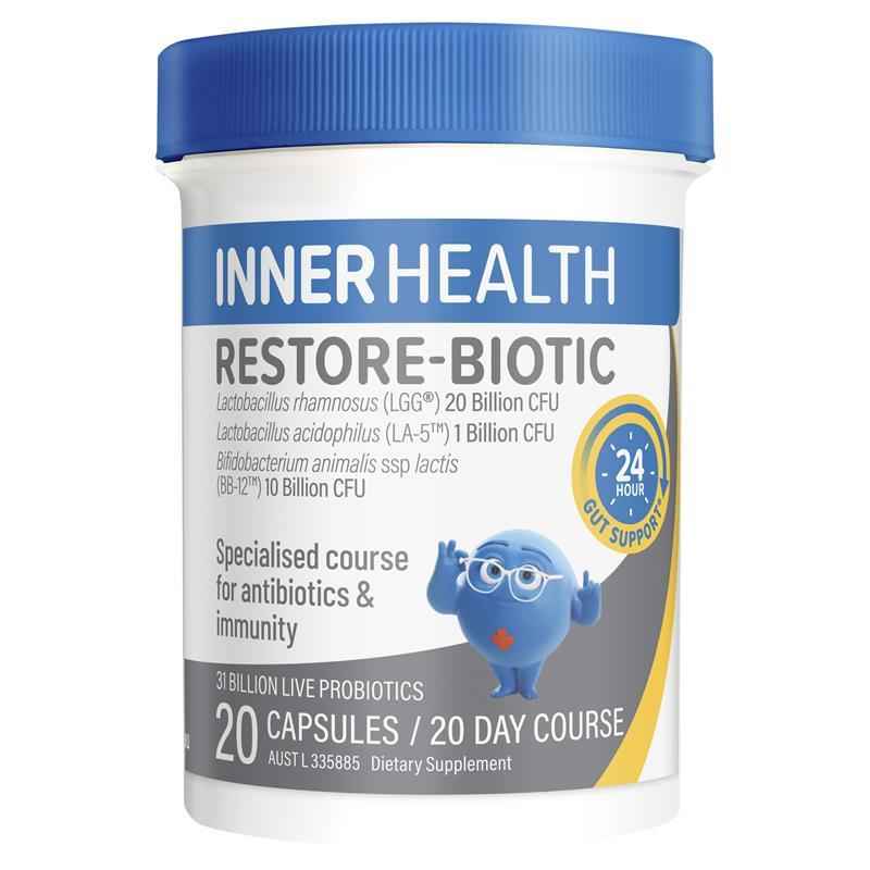 Inner Health Restore-Biotic Probiotic 20 Capsules