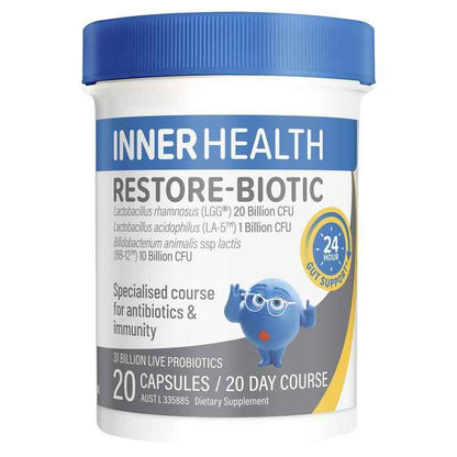 Inner Health Restore-Biotic Probiotic 20 Capsules