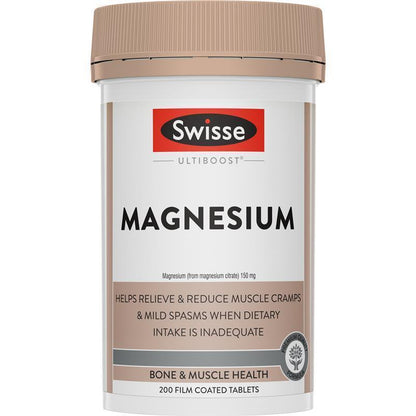 Swisse Ultiboost Magnesium 200 Tablets - GimmeNow